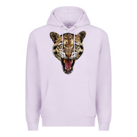 Lilac ocelot head Premium Hoodie - LillyAllenDesigns