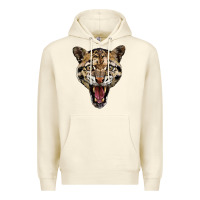 Sandshell ocelot head Premium Hoodie - LillyAllenDesigns
