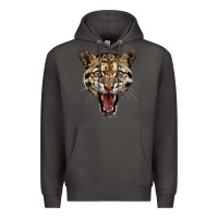 Smoke ocelot head Premium Hoodie - LillyAllenDesigns