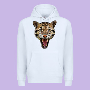 Ocelot Head Premium Hoodie Designed By Lillyallendesigns