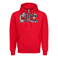 Red cscc cutaneous squamous cell cancer Zipper Hoodie - Zillion Design Studio