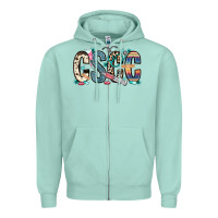 Seafoam cscc cutaneous squamous cell cancer Zipper Hoodie - Zillion Design Studio
