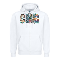 White cscc cutaneous squamous cell cancer Zipper Hoodie - Zillion Design Studio