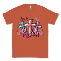 Copper He Is Risen Cross Classic Tee - RanaPortraitStore