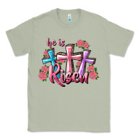 Matcha He Is Risen Cross Classic Tee - RanaPortraitStore