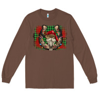 Chestnut christmas horseshoe bull skull Long Sleeve Tee - BarkalooDesign