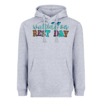 Heather Grey waiting on rest day Heavyweight Hoodie - HRA Design Shop