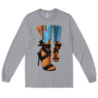 Black Heels Black Fashion Girl Long Sleeve Tee | Teevron