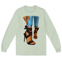 Matcha black heels black fashion girl Long Sleeve Tee - RanaPortraitStore