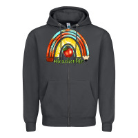 Smoke teacher life with rainbow Zipper Hoodie - texasbilliewilder