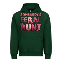 Forest Green somebodys feral aunt Urban Hoodie - MaliasSmallBusiness