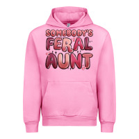 Fuchsia Pink somebodys feral aunt Urban Hoodie - MaliasSmallBusiness