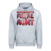 Heather Grey somebodys feral aunt Urban Hoodie - MaliasSmallBusiness