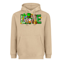 Mushroom Love st. patricks day Heavyweight Hoodie - Neo Western