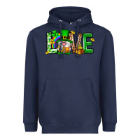 Navy Love st. patricks day Heavyweight Hoodie - Neo Western