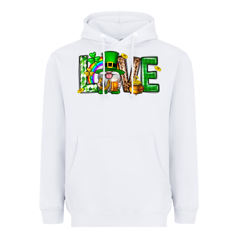 Love St. Patricks Day Heavyweight Hoodie by Neo Western | Teevron