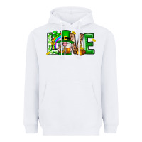 White Love st. patricks day Heavyweight Hoodie - Neo Western