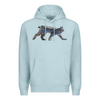 Blue Mist canada lynx Premium Hoodie - LillyAllenDesigns