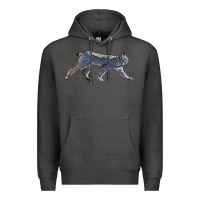 Charcoal Heather canada lynx Premium Hoodie - LillyAllenDesigns