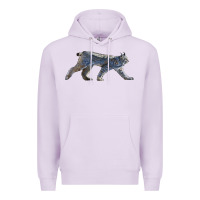 Lilac canada lynx Premium Hoodie - LillyAllenDesigns