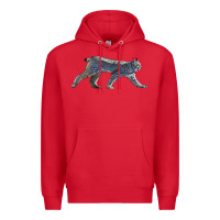 Red canada lynx Premium Hoodie - LillyAllenDesigns