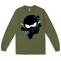 Army Green ninja kid Long Sleeve Tee - Unal Design
