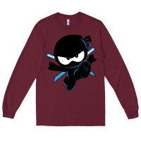 Burgundy ninja kid Long Sleeve Tee - Unal Design