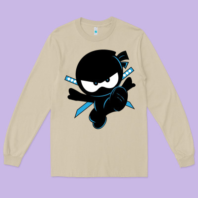 Long Sleeve Tee ninja kid