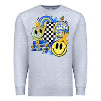 Heather Grey retro down syndrome awareness Premium Sweatshirt - JahusDesignShop