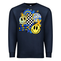Navy retro down syndrome awareness Premium Sweatshirt - JahusDesignShop