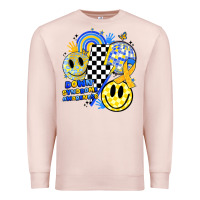Pale Pink retro down syndrome awareness Premium Sweatshirt - JahusDesignShop
