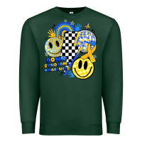 Sports Green retro down syndrome awareness Premium Sweatshirt - JahusDesignShop