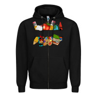Black teacher name frame custom Zipper Hoodie - texasbilliewilder
