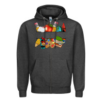 Charcoal Heather teacher name frame custom Zipper Hoodie - texasbilliewilder