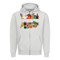 Dove Grey teacher name frame custom Zipper Hoodie - texasbilliewilder