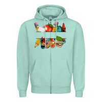 Seafoam teacher name frame custom Zipper Hoodie - texasbilliewilder