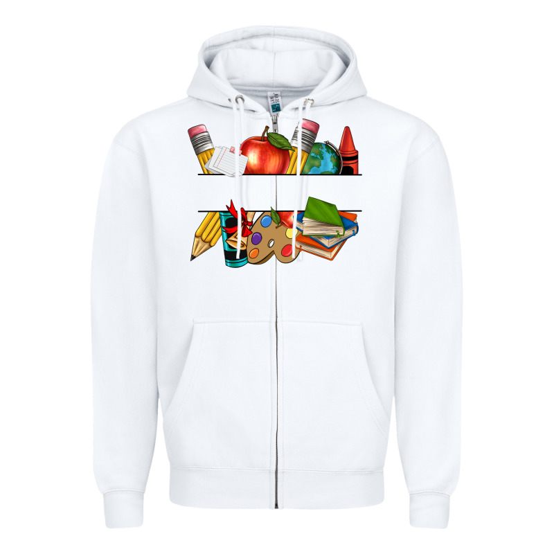 Teacher Name Frame Custom Zipper Hoodie by texasbilliewilder | Teevron