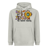 Moon Dust fall for jesus he never leaves Heavyweight Hoodie - CowhideDigitalArt