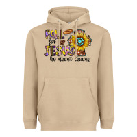 Mushroom fall for jesus he never leaves Heavyweight Hoodie - CowhideDigitalArt