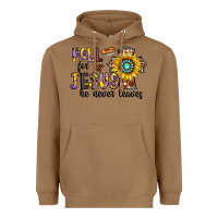 Toasted Coconut fall for jesus he never leaves Heavyweight Hoodie - CowhideDigitalArt