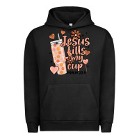 Pigment Black valentine jesus fills my cup Urban Hoodie - MaliasSmallBusiness