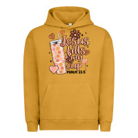 Pigment Peanut Butter valentine jesus fills my cup Urban Hoodie - MaliasSmallBusiness