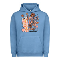 Pigment Pebble Blue valentine jesus fills my cup Urban Hoodie - MaliasSmallBusiness