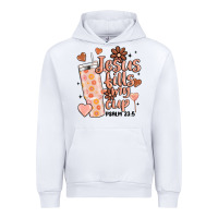 White valentine jesus fills my cup Urban Hoodie - MaliasSmallBusiness