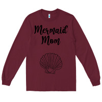 Burgundy Mermaid mom Long Sleeve Tee - Unal Design