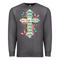 Charcoal Heather god says you are cross Premium Sweatshirt - JahusDesignShop