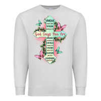 Dove Grey god says you are cross Premium Sweatshirt - JahusDesignShop