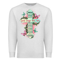 Oatmeal Heather god says you are cross Premium Sweatshirt - JahusDesignShop