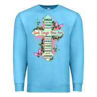 Ocean Blue god says you are cross Premium Sweatshirt - JahusDesignShop