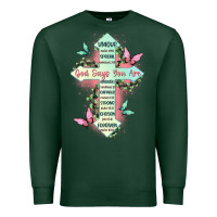 Sports Green god says you are cross Premium Sweatshirt - JahusDesignShop